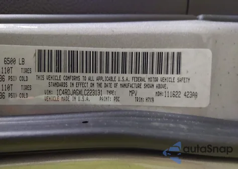 2020 Dodge Durango Sxt Plus Awd from USA, damaged, VIN 1C4RDJAGXLC223131